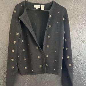 SL L pure wool cardigan sweater